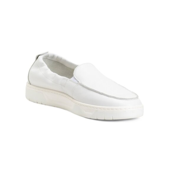 VITAFORM Off White Made In Portugal Leather Comfort Slip On Sneakers - Picture 1 of 2